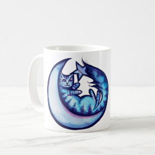 Cat Moon Caturday Star Art Purple MoonCat          Coffee Mug
