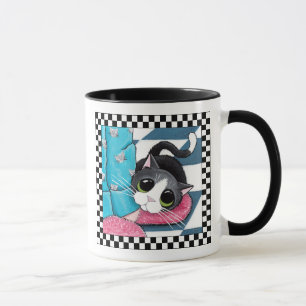 Cat Morning Ankle Warmer   Cat Art Mug