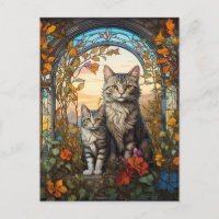 cat mother and child