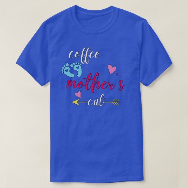 Cat Mother Coffee lover 145 T-Shirt (Design Front)