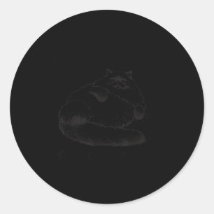 Cat Mother I Am But Skin And Bones  Classic Round Sticker