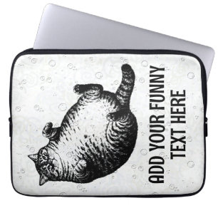 Cat Mother I Am But Skin and Bones For Cat Lover Laptop Sleeve