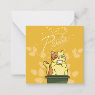 Cat Motivational Card