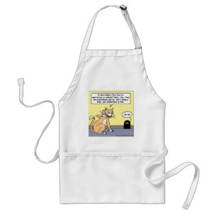 Cat & Mouse Dinnerware Funny Cartoon Gifts & Tees Standard Apron