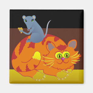 Cat & Mouse Magnet