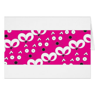 Cat Mouse Pattern Hot Pink