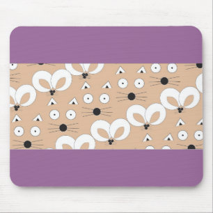 Cat & Mouse pattern Tan Mat
