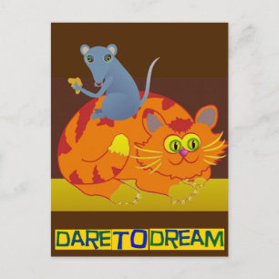 Cat & Mouse Postcard