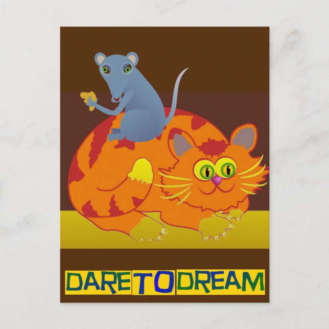 Cat & Mouse Postcard (Front)
