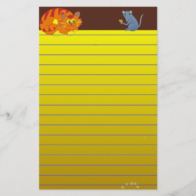 Cat & Mouse Stationery (Front)