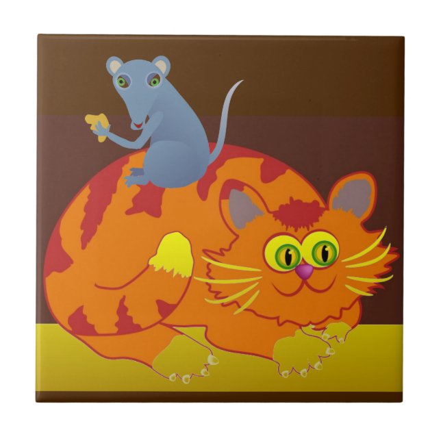 Cat & Mouse Tile (Front)