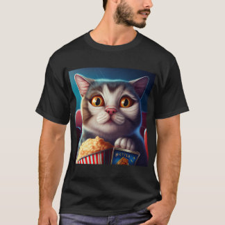 Cat Movie Throw  T-Shirt