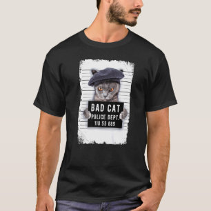 Cat Mug Shot   T-Shirt