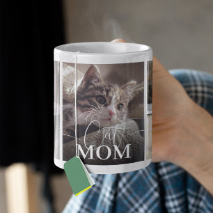 Cat Mum 5 Photo Collage Coffee Mug