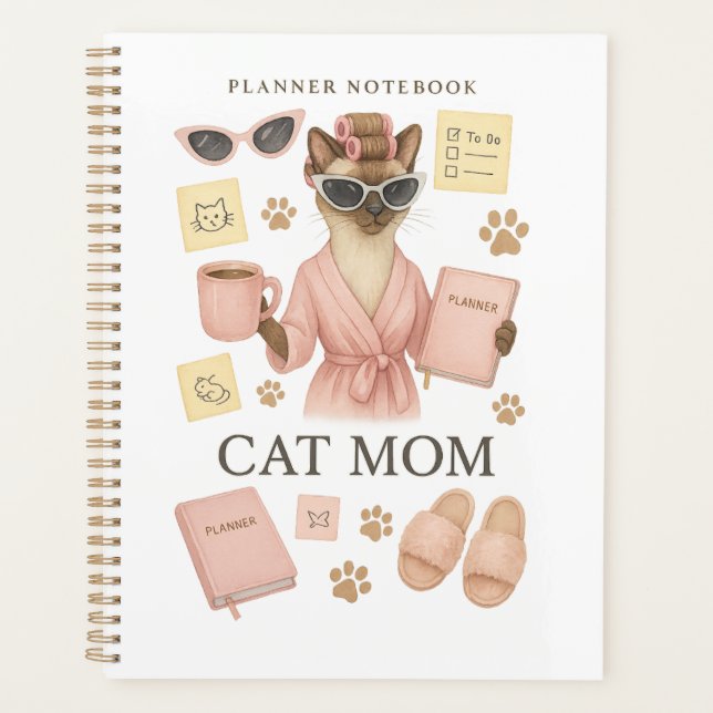 Cat mum activities plan for her cat planner (Front)