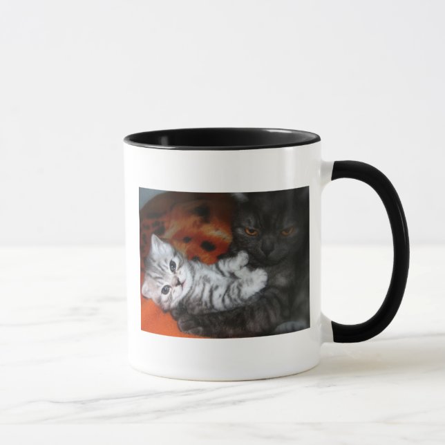 Cat mum and kitten mug (Right)