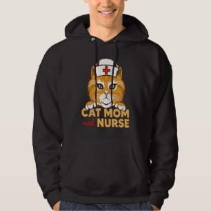 Cat Mum And Nurse Nursing RN Student Men Women Hoodie