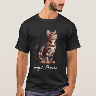 Cat Mum BENGAL PRINCESS Bengal Cats Owner T-Shirt