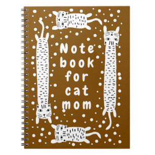 Cat Mum Brown Notebook