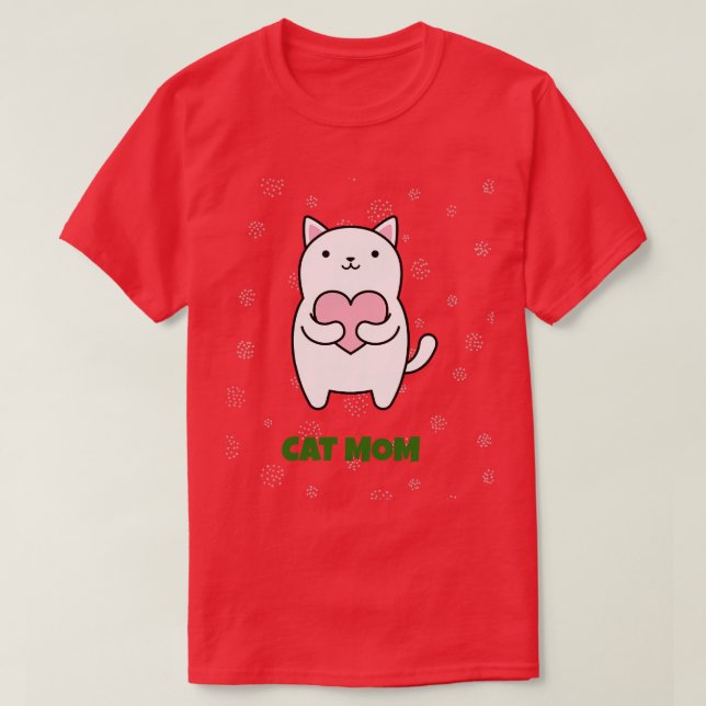 Cat Mum By LAMAJ T-Shirt (Design Front)