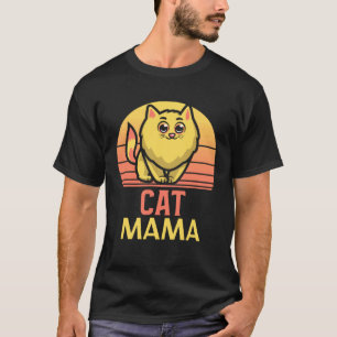 Cat Mum Ca Vintage Eighties Style Cat Mama T-Shirt