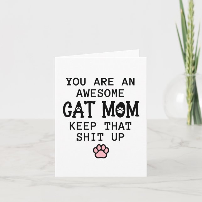 Cat mum card (Front)