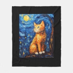 Cat Mum, Cat Dad Fleece Blanket