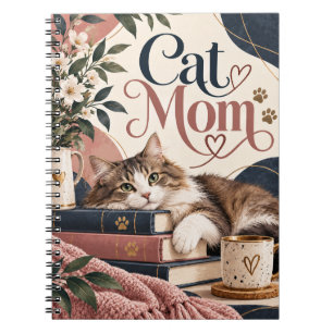 Cat Mum Cat Lover Design Notebook