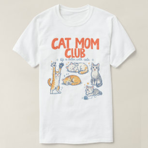 Cat Mum , Cat Mama , Cat Mum TShirt, Gift For Cat T-Shirt