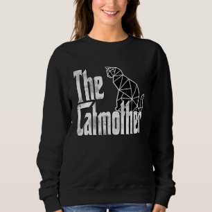 Cat Mum Catmother Polygon Cat Mother Kitty Mummy Sweatshirt