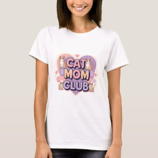 Cat Mum Club – Cute Retro Style Women's T-Shirt