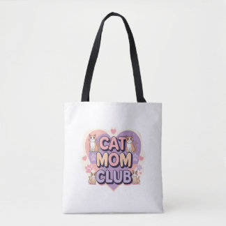 Cat Mum Club – Trendy Shoulder Tote Bag