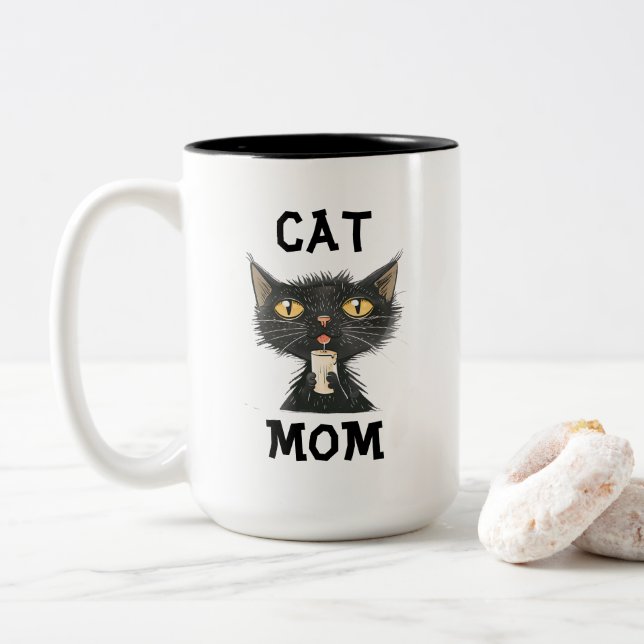 Cat Mum Coffee Mug (With Donut)