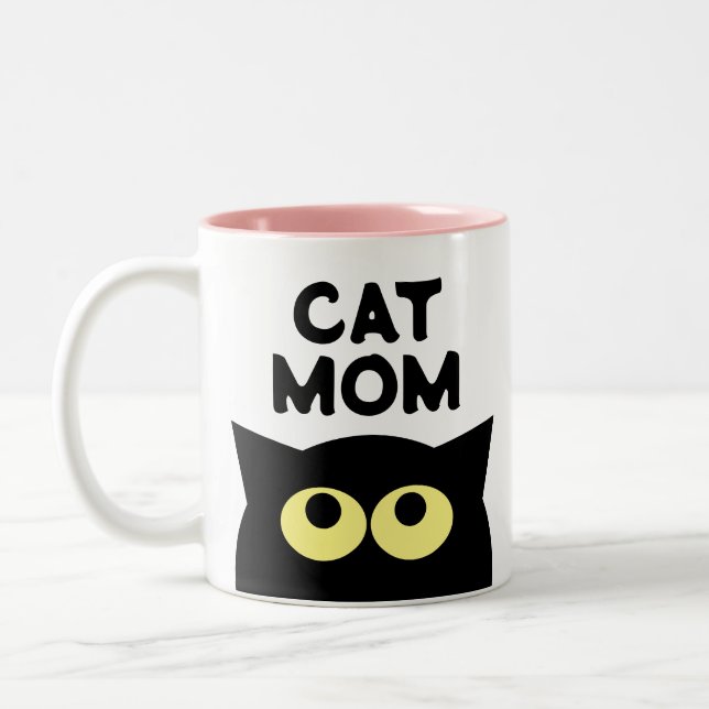Cat Mum coffee mug gift for pet owner (Left)