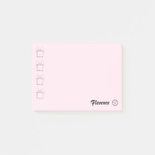 Cat Mum Cute Cat Paw Pink Post-it Notes