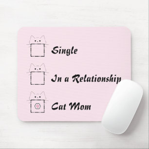 Cat Mum Cute Cat Pink Mouse Mat
