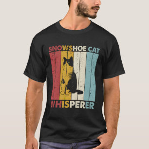 Cat Mum Dad Whisperer Snowshoe Cat T-Shirt