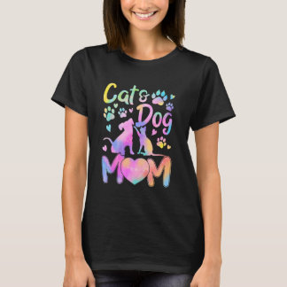 Cat Mum Dog Mum Girl Women Mother's Day Pet Lover  T-Shirt