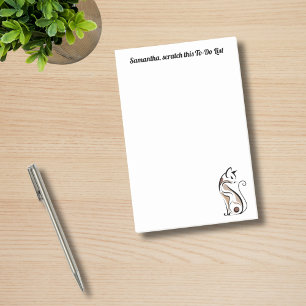 Cat Mum Elegant Modern Funny Cute Personalised Post-it Notes