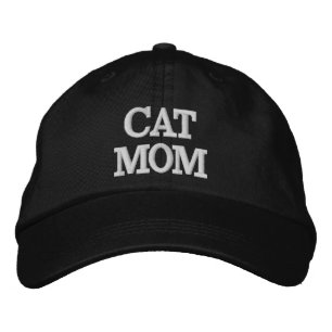 Cat Mum Embroidered Cap, Trendy Cat Lover Hat