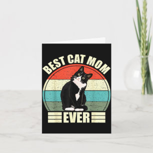 Cat mum ever shirt funny mother's day ca  card