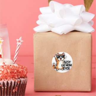 cat mum ever sticker