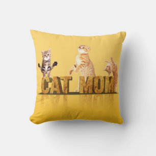 Cat Mum Gift   Cat mum shirt   Cat lover gift Cushion
