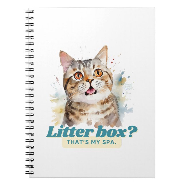 Cat Mum Gifts, Amusing Quote Notebook (Front)