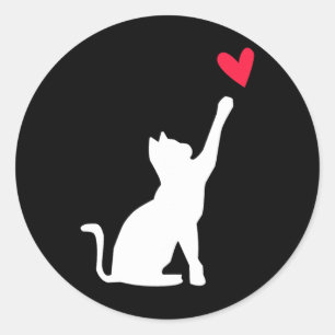 Cat Mum Happy Mothers Day For Cat Lovers Family Ma Classic Round Sticker