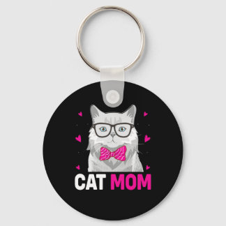 Cat Mum Happy Mothers Day Key Ring