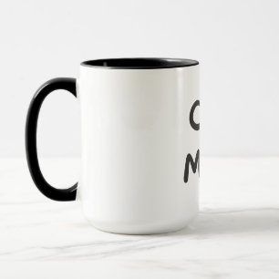 Cat Mum Heart Design Minimalist Cat Lover Mug