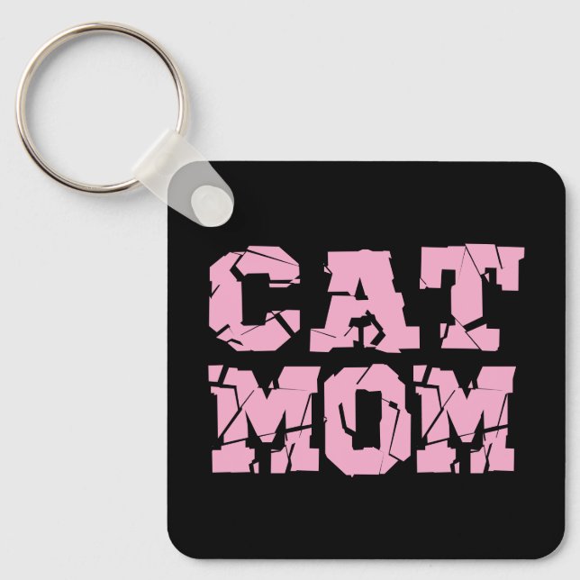 Cat Mum Key Ring (Front)
