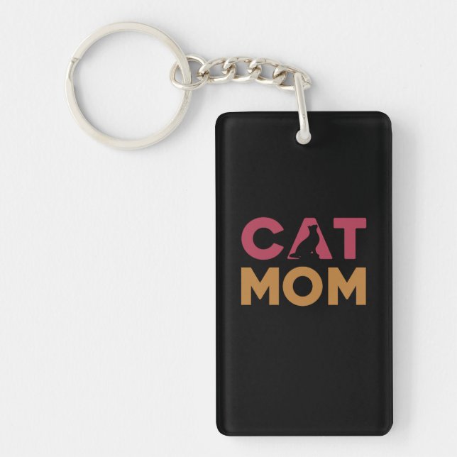 Cat Mum Key Ring (Front)