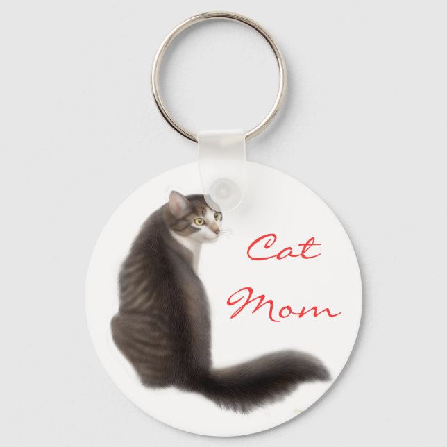 Cat Mum Keychain (Front)